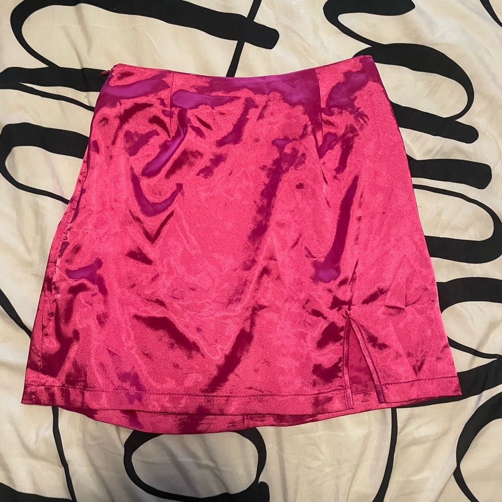 NWT hot pink mini skirt